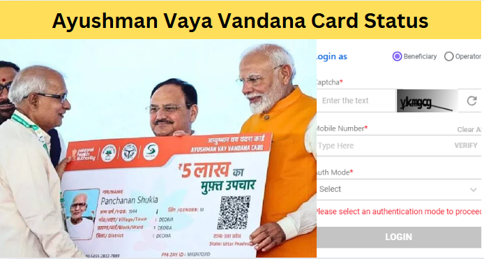 Ayushman Vaya Vandana Card Status